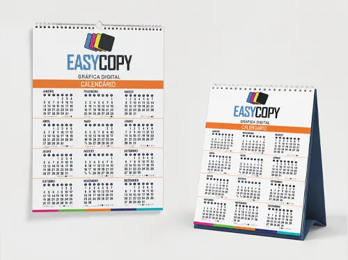 Calendários personalizados